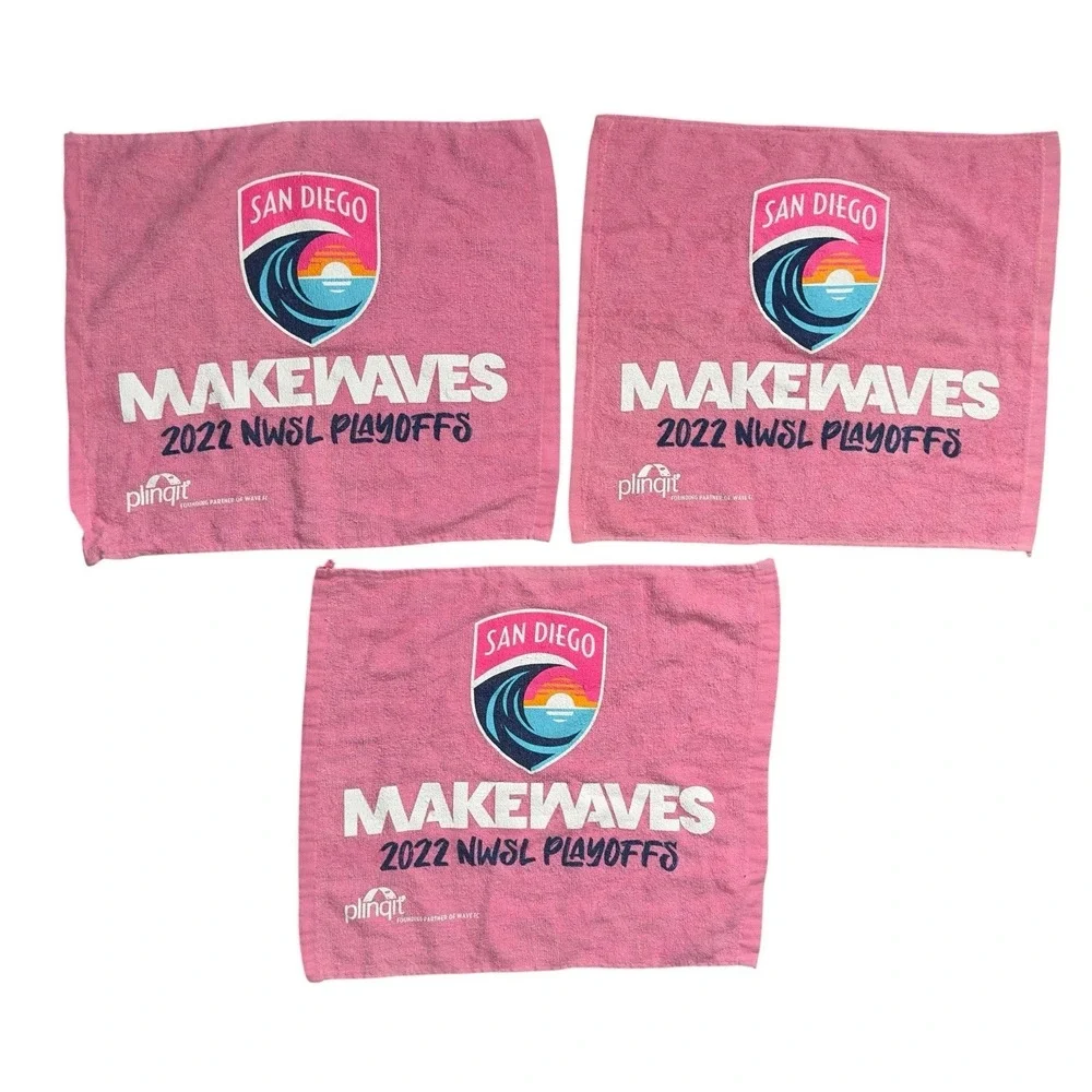 San Diego Wave FC Rally Towel Scarf 2022 2023 NWSL Playoffs Snapdragon Lot of 7 - Picture 3 of 10
